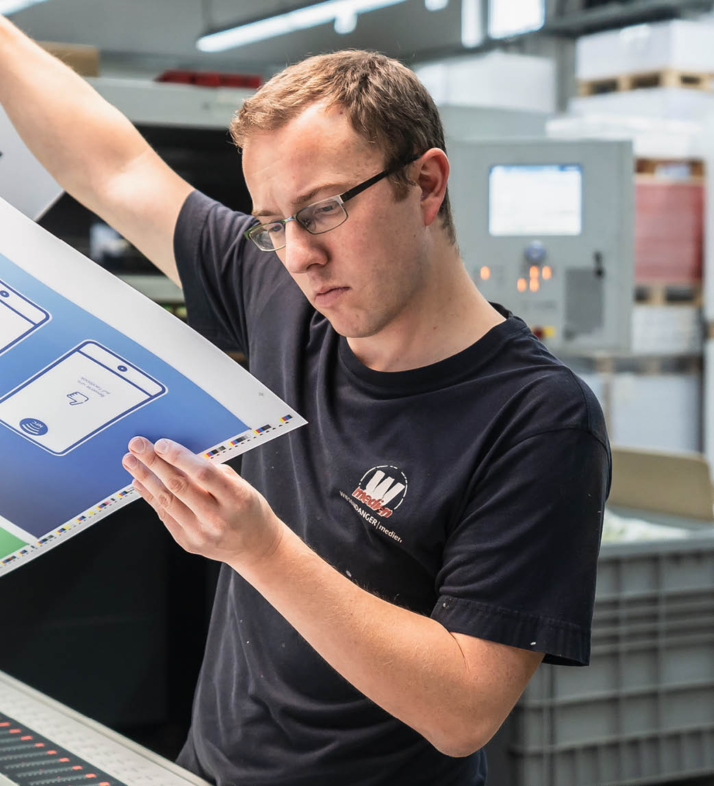 Wiesendanger medien, Druckerei, UV-Offset, CMYK