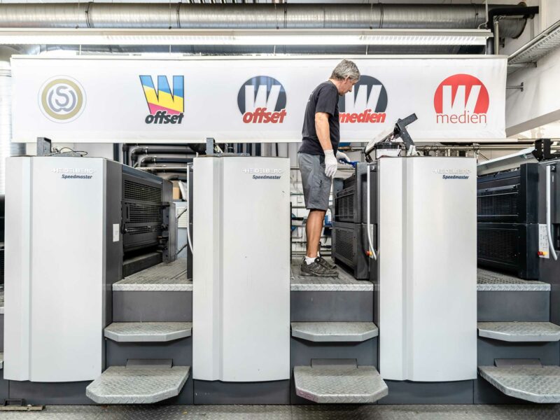 Wiesendanger medien, Druckerei, UV-Offset, CMYK