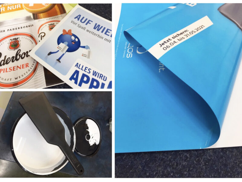 Collage Fensteraufkleber